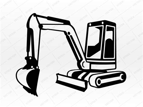 Mini Excavator Svg 